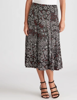 Noni B Knitwear Print A-Line Skirt