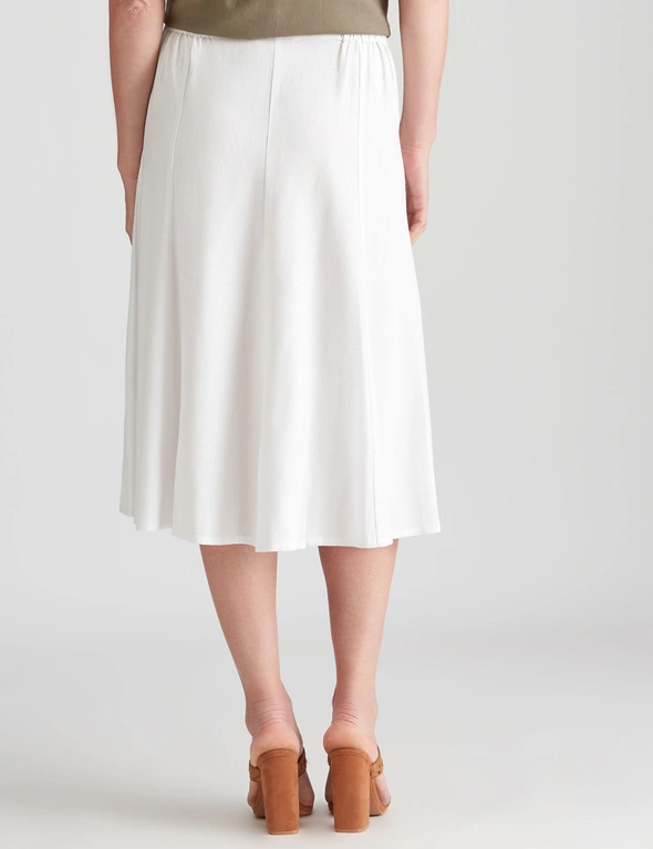 Noni B A-Line Linen Button Skirt | W Lane