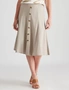 Noni B A-Line Linen Button Skirt, hi-res