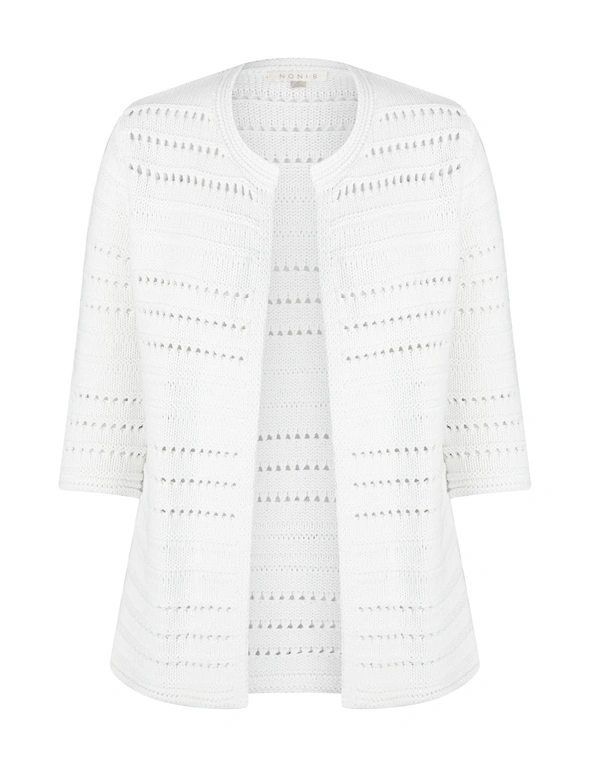 Noni B Cotton Open Knitwear Cardigan, hi-res image number null