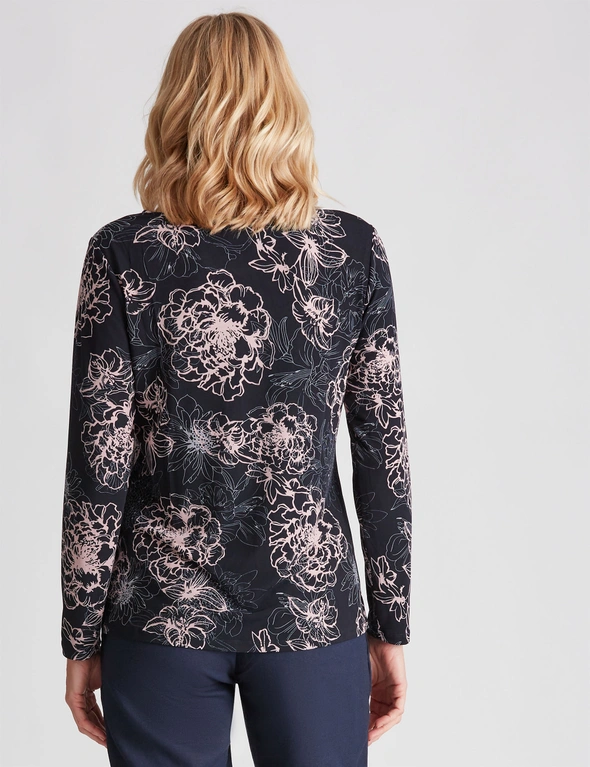 NONI B KNIT HOTFIX PAISLEY TOP, hi-res image number null