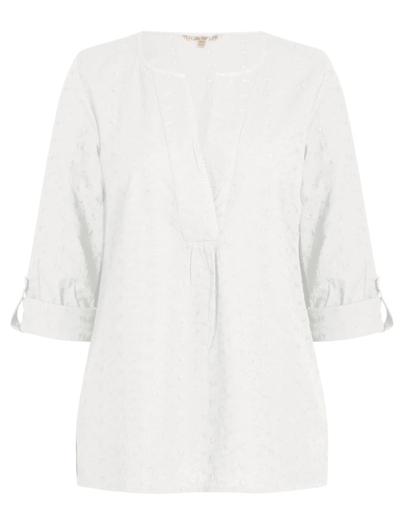 Noni B Cotton Broderie Tunic, hi-res image number null