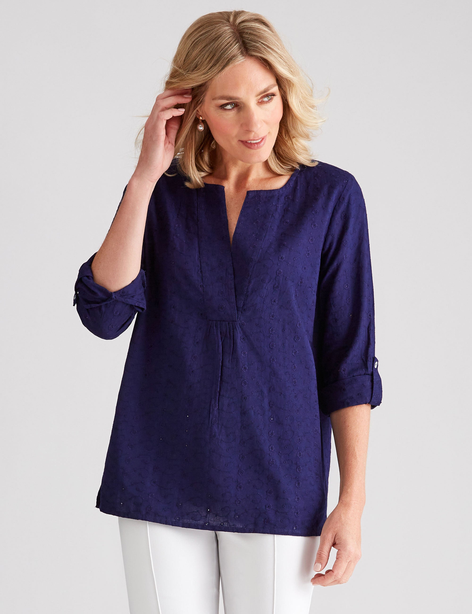 Noni B Cotton Broderie Tunic | Noni B