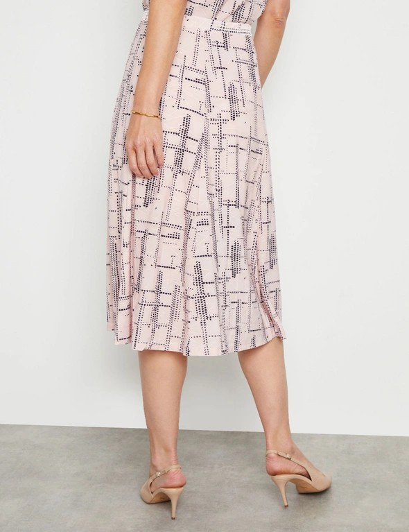 Textured A-line Skirt