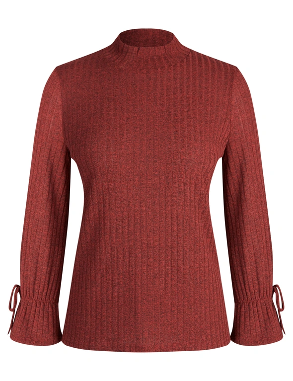 Noni B Mock Neck Knitwear Top, hi-res image number null