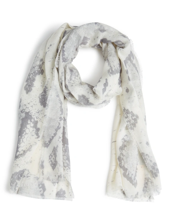 Noni B Faded Snake Print Scarf, hi-res image number null