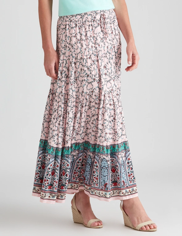 Noni B Tiered Floral Maxi Skirt, hi-res image number null