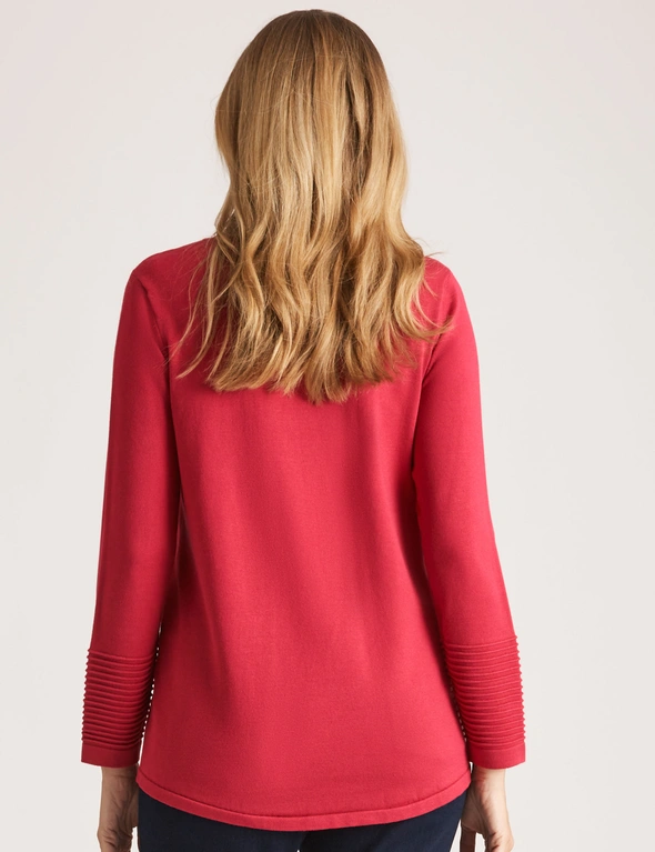 Noni B Pintuck Sleeve Knitwear Jumper, hi-res image number null