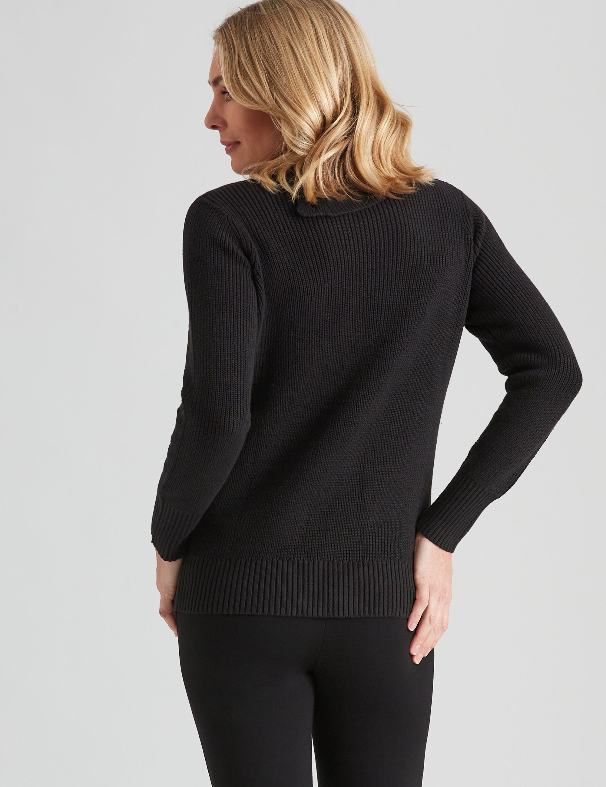 NONI B SPLIT COWL NECK KNITWEAR JUMPER | Liz Jordan