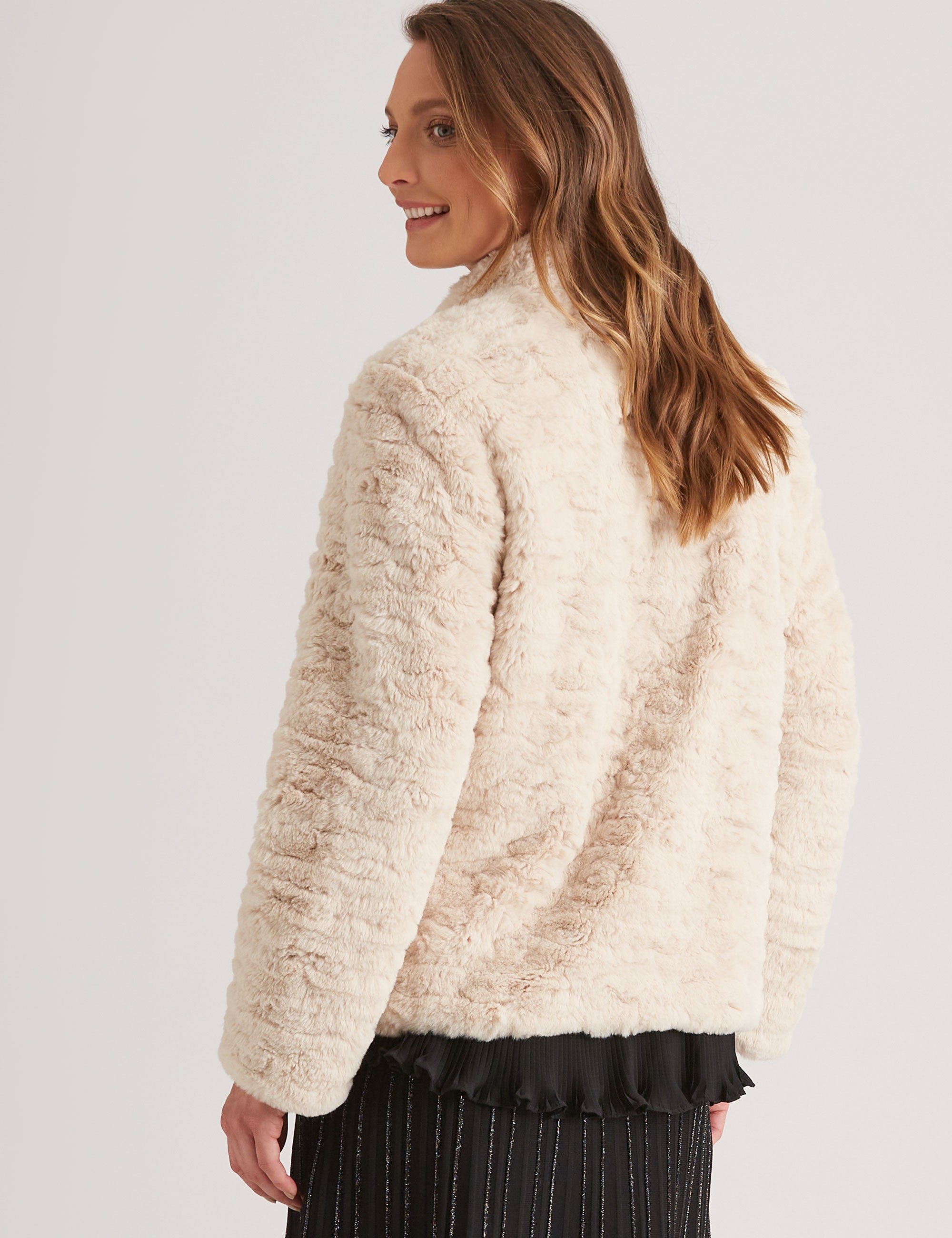 NONI B FAUX FUR COAT | Autograph