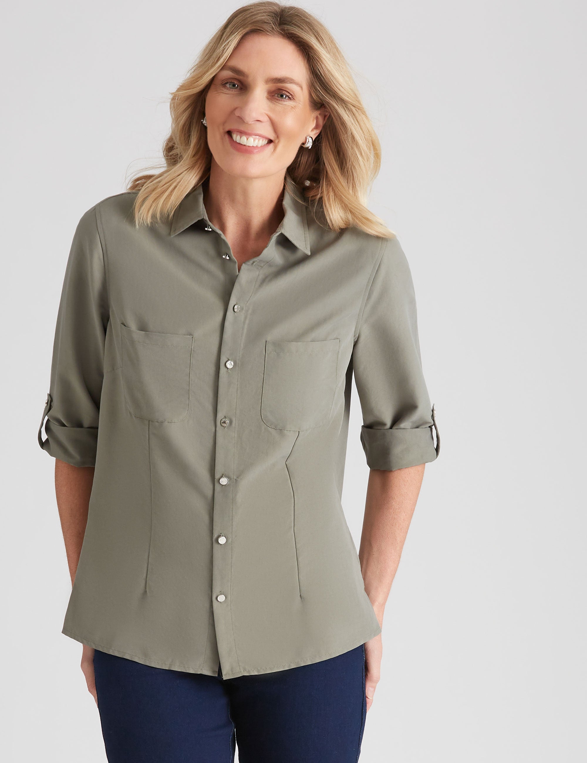 NONI B POCKET DETAIL SHIRT | Noni B