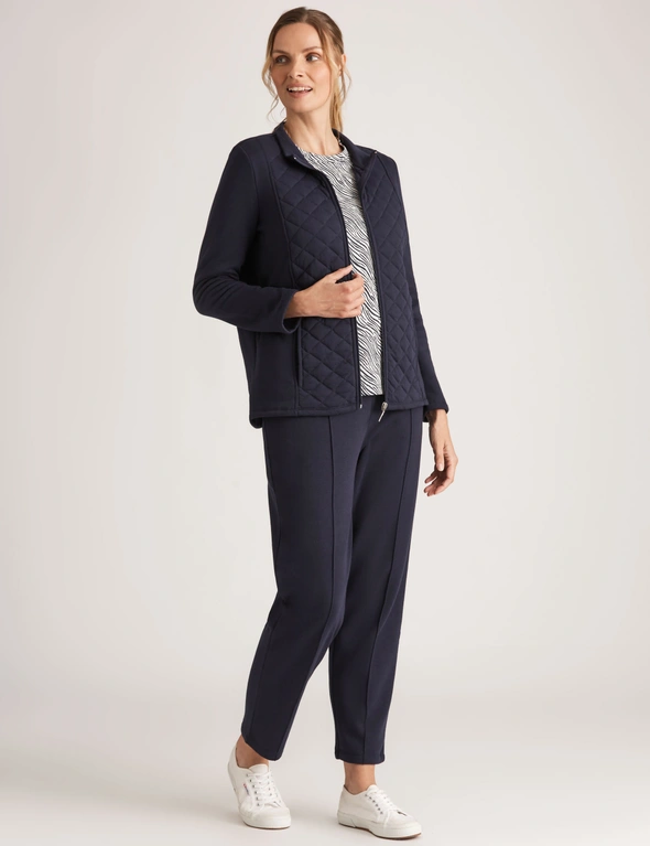 Noni B Quilted Fleece Jacket | Liz Jordan