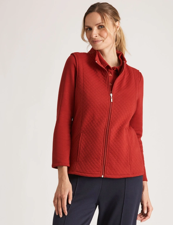 Noni B Quilted Fleece Vest, hi-res image number null