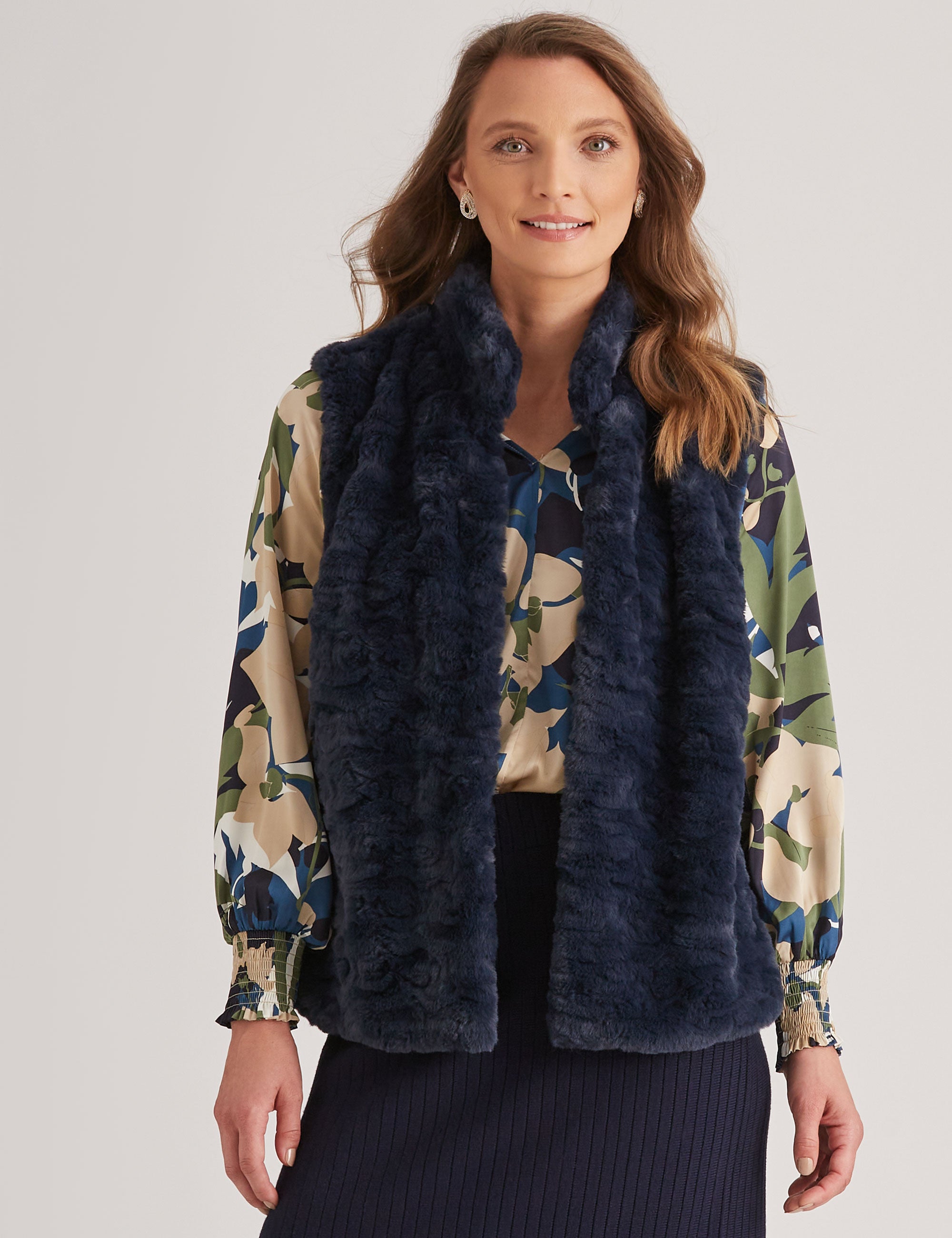 NONI B FAUX FUR VEST | EziBuy Australia