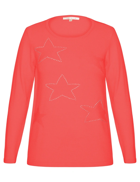 NONI B STAR EMBELLISHED KNITWEAR TOP, hi-res image number null