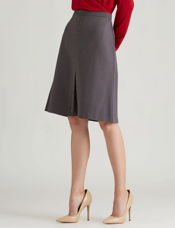 NONI B STUDDED PONTE PENCIL SKIRT, hi-res image number null