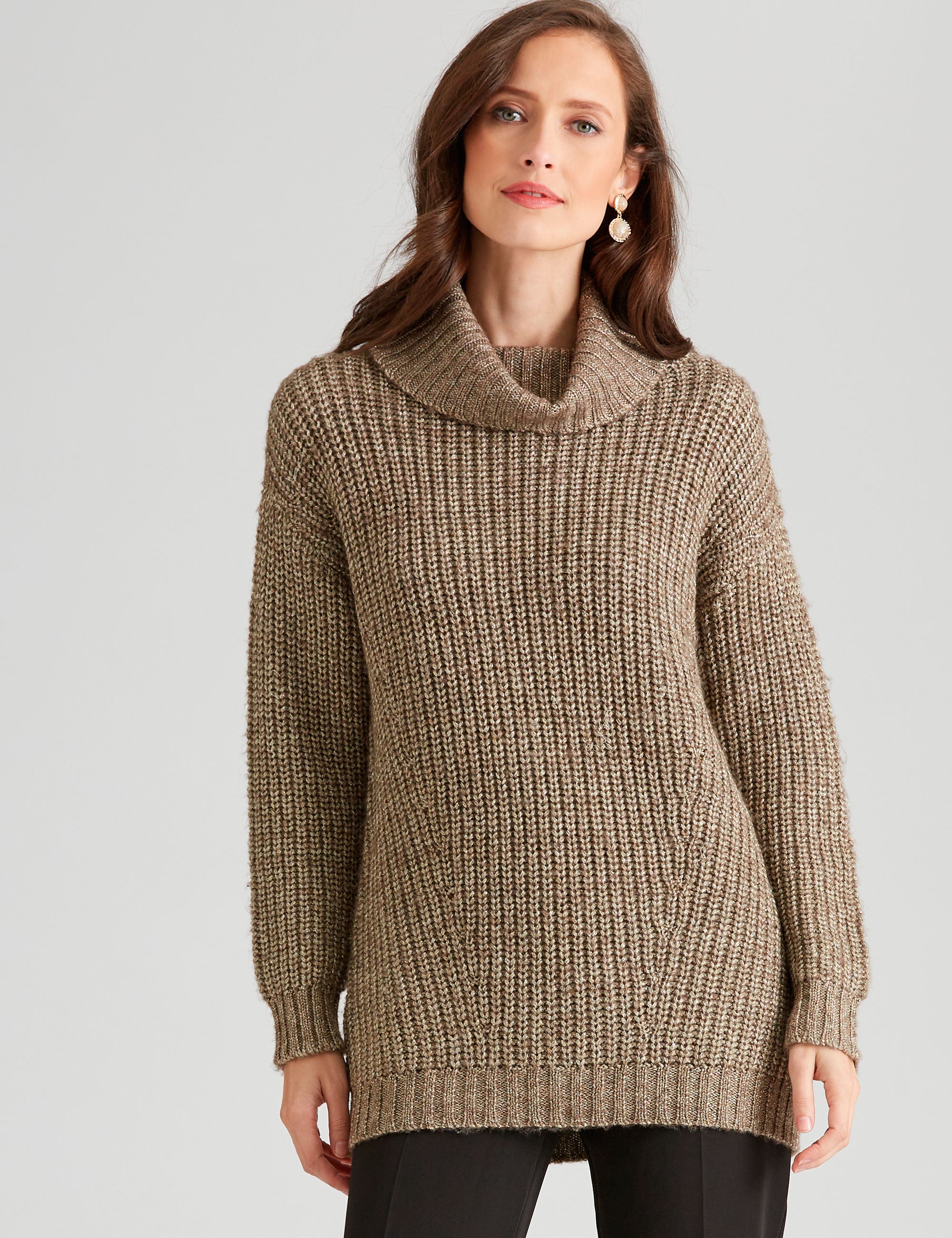 Noni B Cowl Neck Lurex Knitwear Jumper | EziBuy NZ