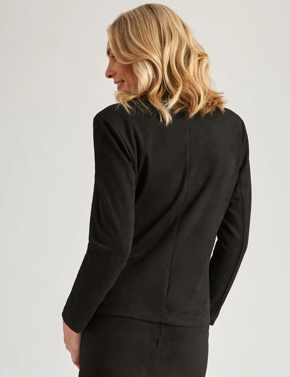 Noni B Suedette Zipped Through Jacket, hi-res image number null
