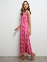 Noni B Leaf Print Maxi Dress, hi-res