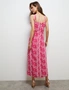Noni B Leaf Print Maxi Dress, hi-res