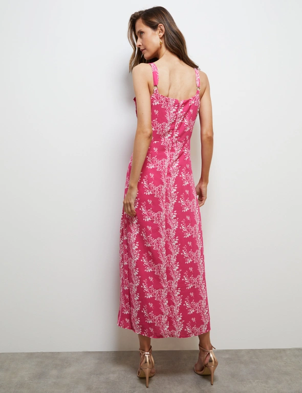 Noni B Leaf Print Maxi Dress | W Lane