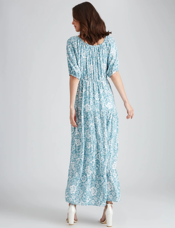 Noni B Ditsy Tiered Maxi Dress, hi-res image number null
