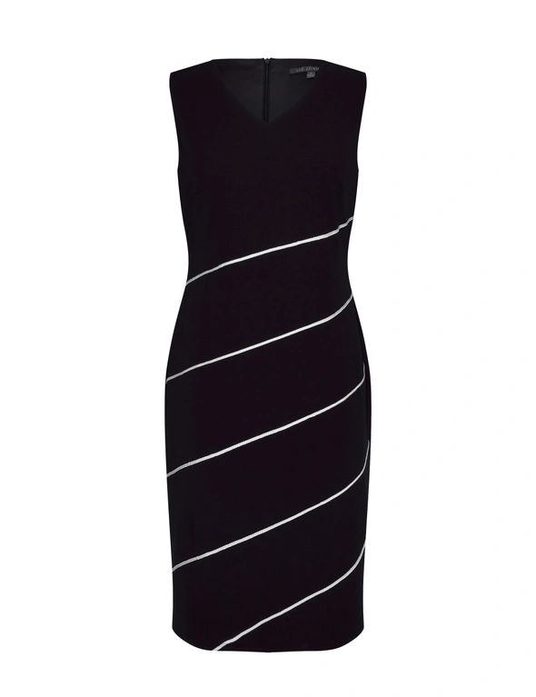 Noni B Diagonal Stripe Trim Dress, hi-res image number null