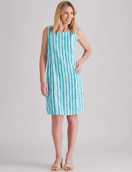 Noni B Stripe Panelled Linen Dress