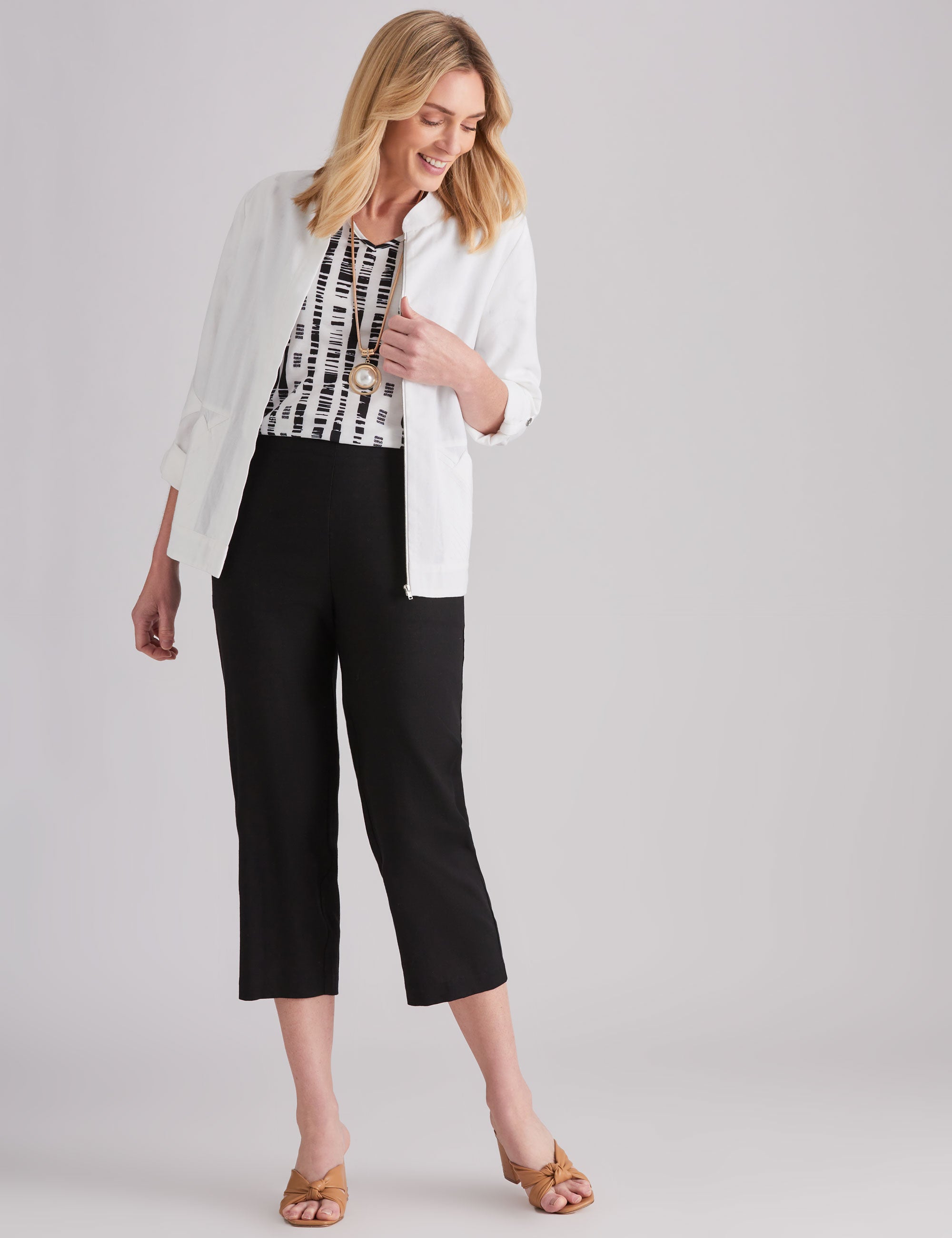 Noni B Linen Pocket Detail Jacket | Noni B