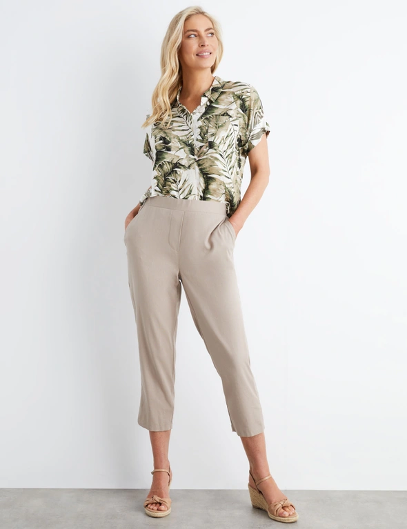 NONI B PULL ON LINEN PANTS, hi-res image number null