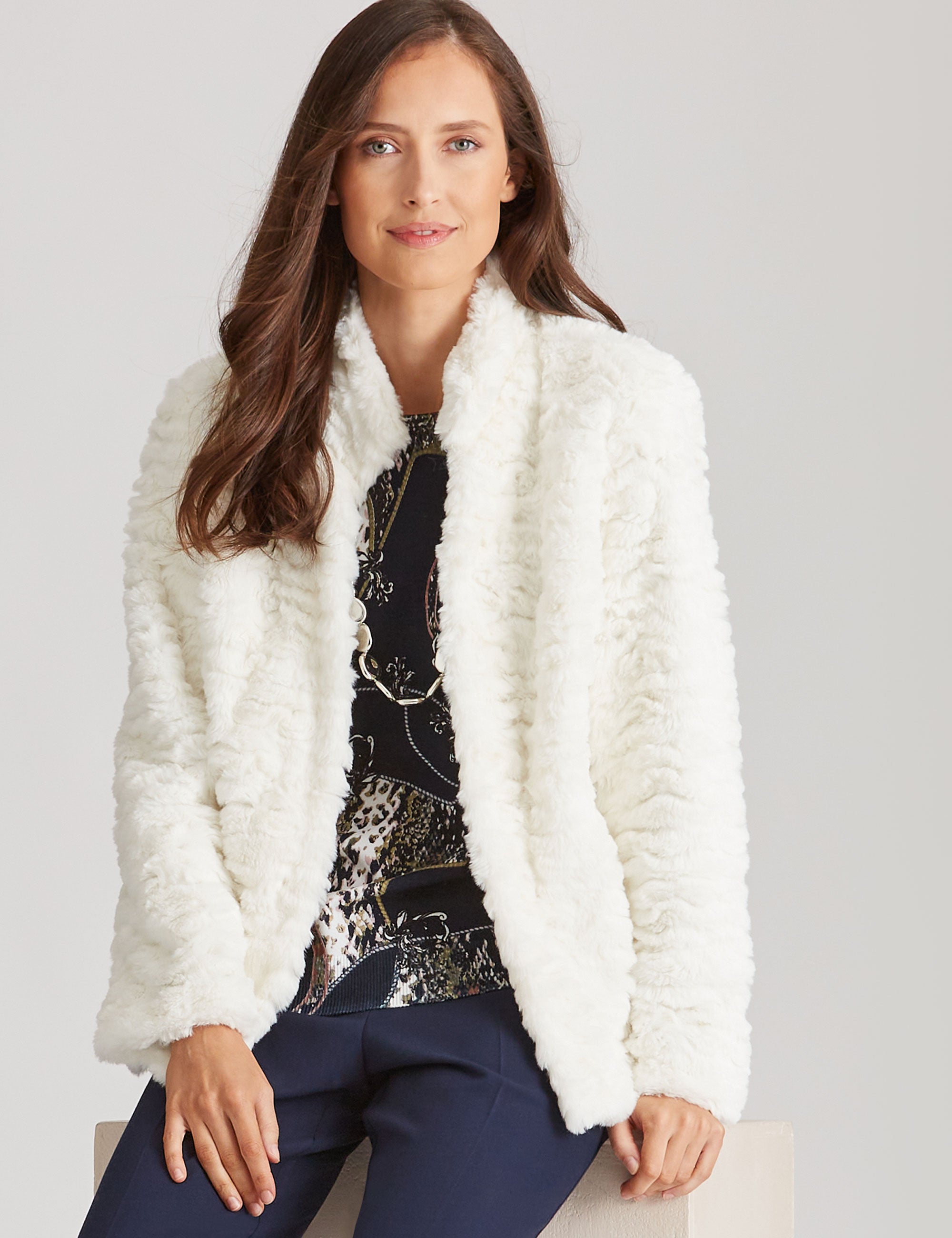 NONI B FAUX FUR COAT | EziBuy Australia