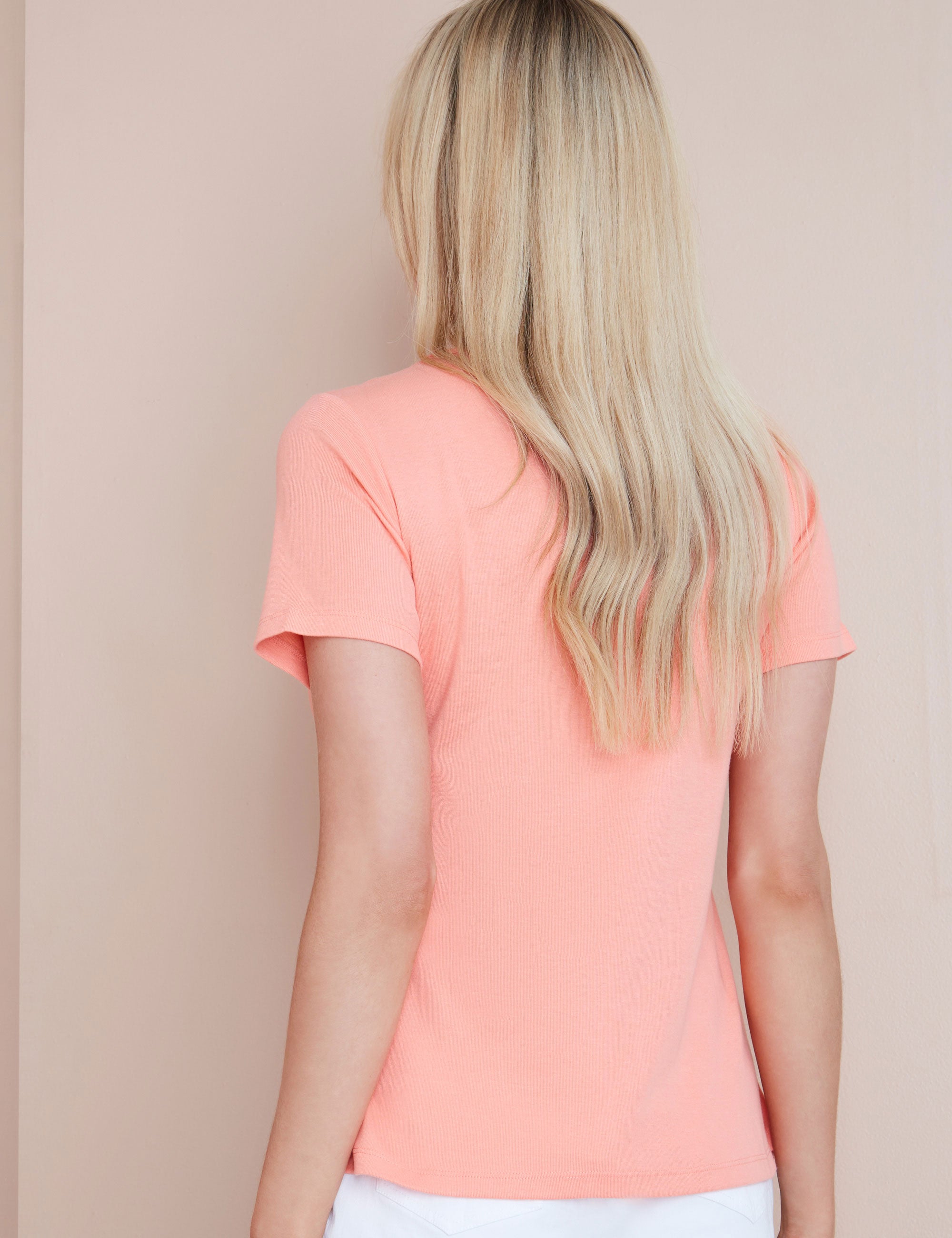 Noni B Embroidered Rib T-Shirt | Liz Jordan