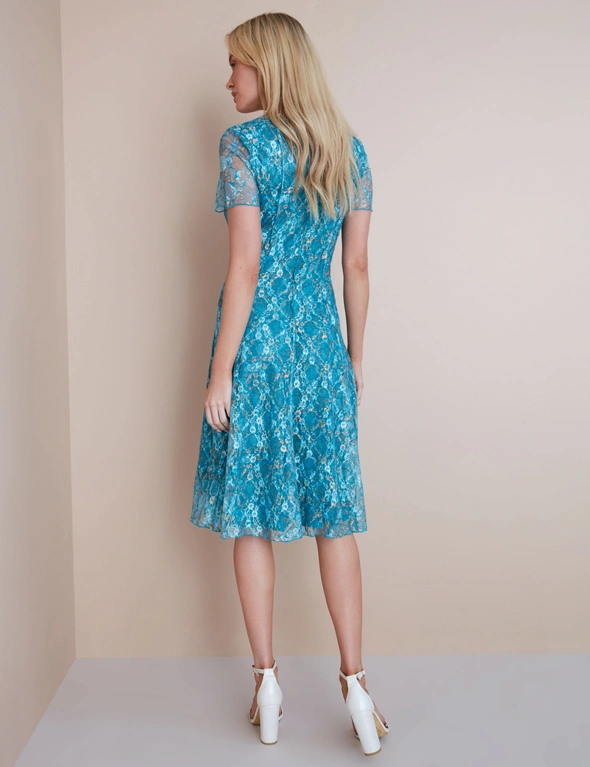 Noni B Panelled Print Lace Dress, hi-res image number null
