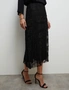 AFTER DARK PLEATED LACE SKIRT, hi-res