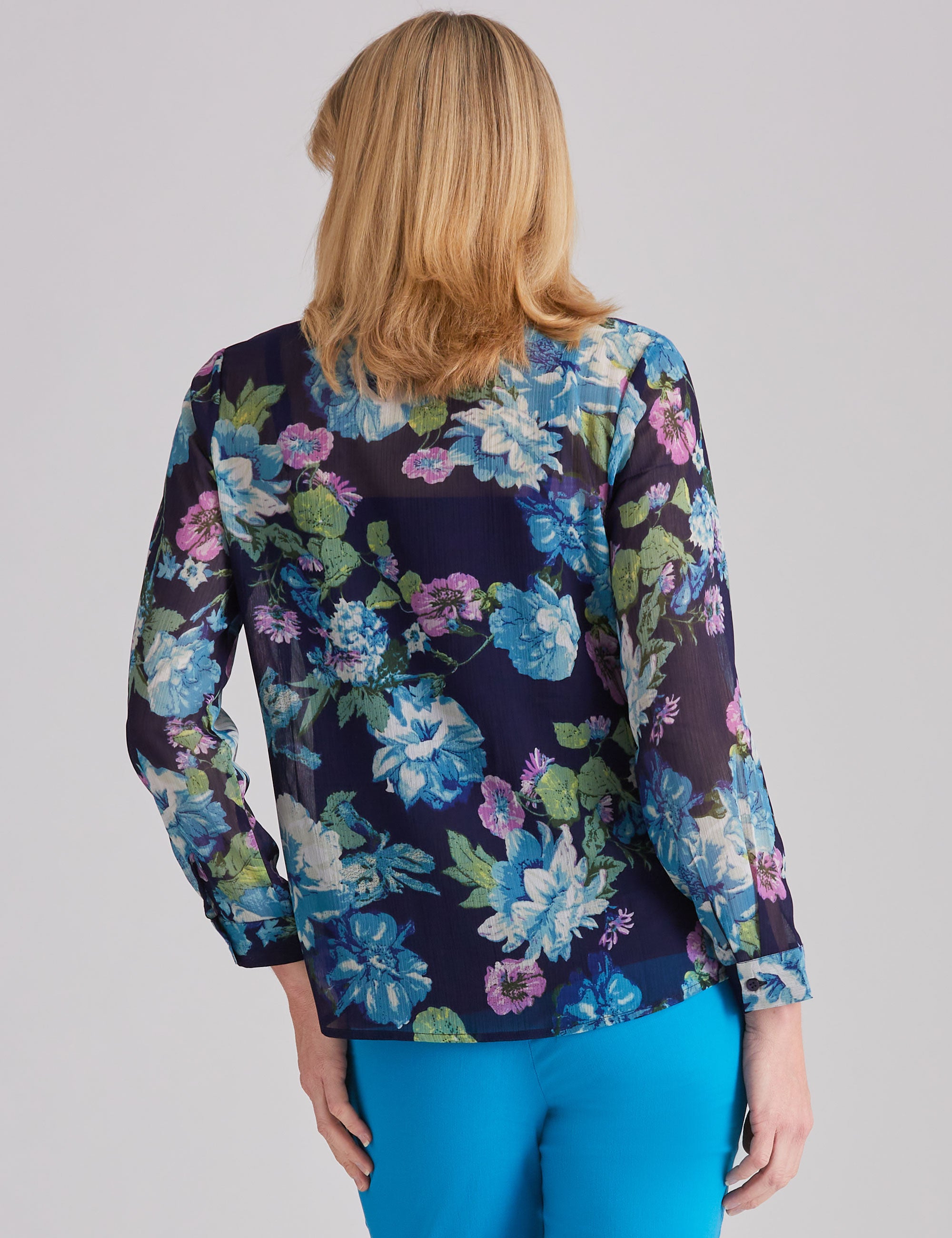 Noni B Long Sleeve Floral Print Blouse | Noni B