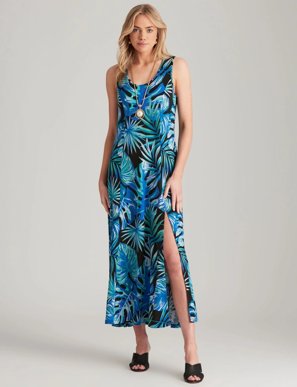 Noni B Palm Print Knitwear Dress, hi-res image number null