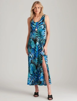 Noni B Palm Print Knitwear Dress