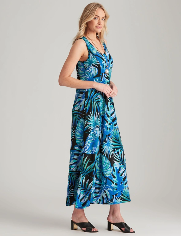 Noni B Palm Print Knitwear Dress, hi-res image number null