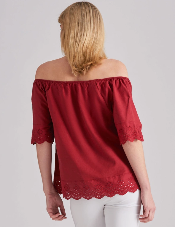 Noni B Embroidery Woven Top, hi-res image number null