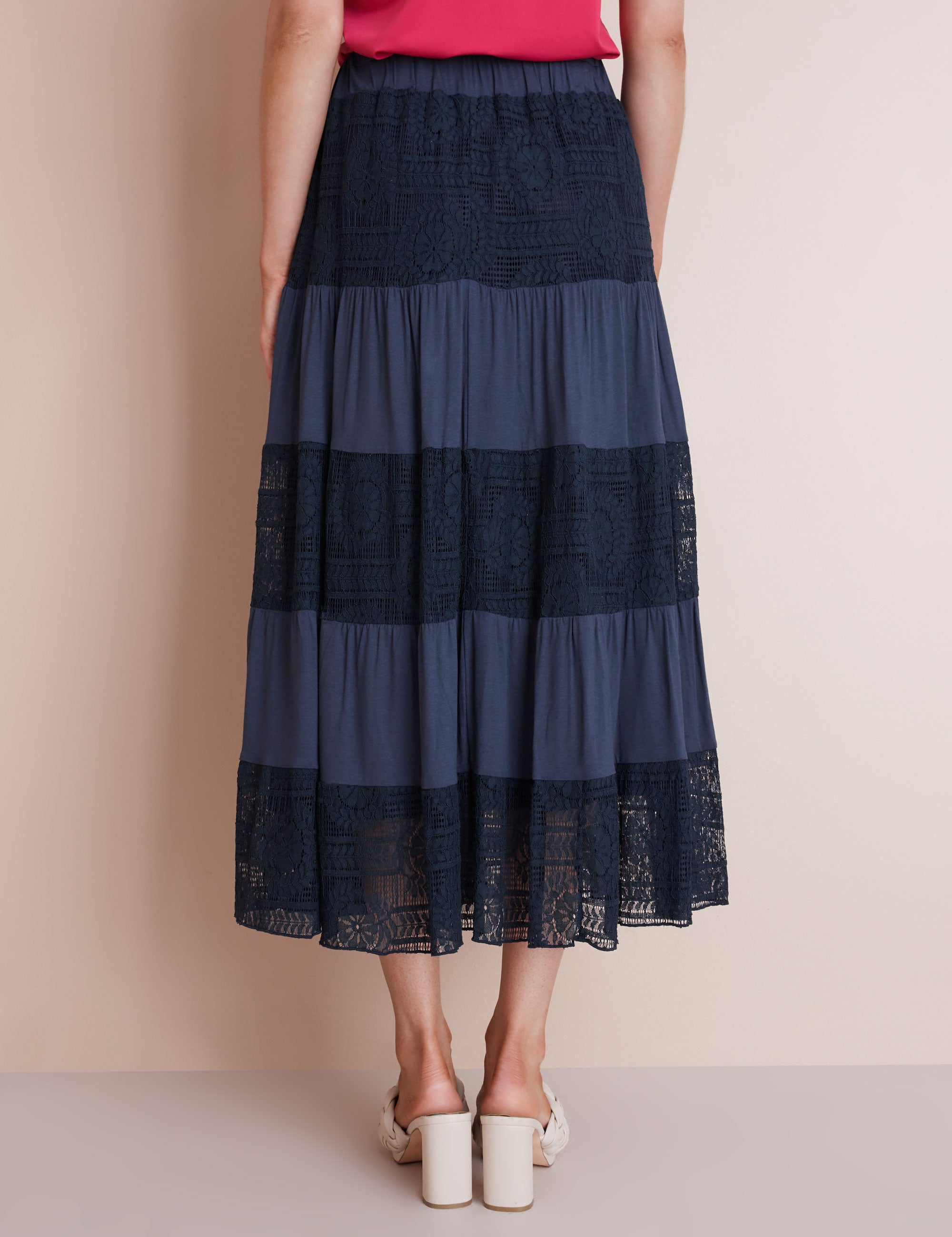 LACE PANEL MAXI SKIRT | EziBuy NZ