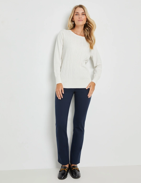 CHEVRON CABLE KNIT JUMPER, hi-res image number null