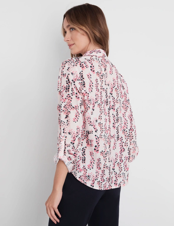 PRINTED ROLL SLEEVE SHIRT, hi-res image number null