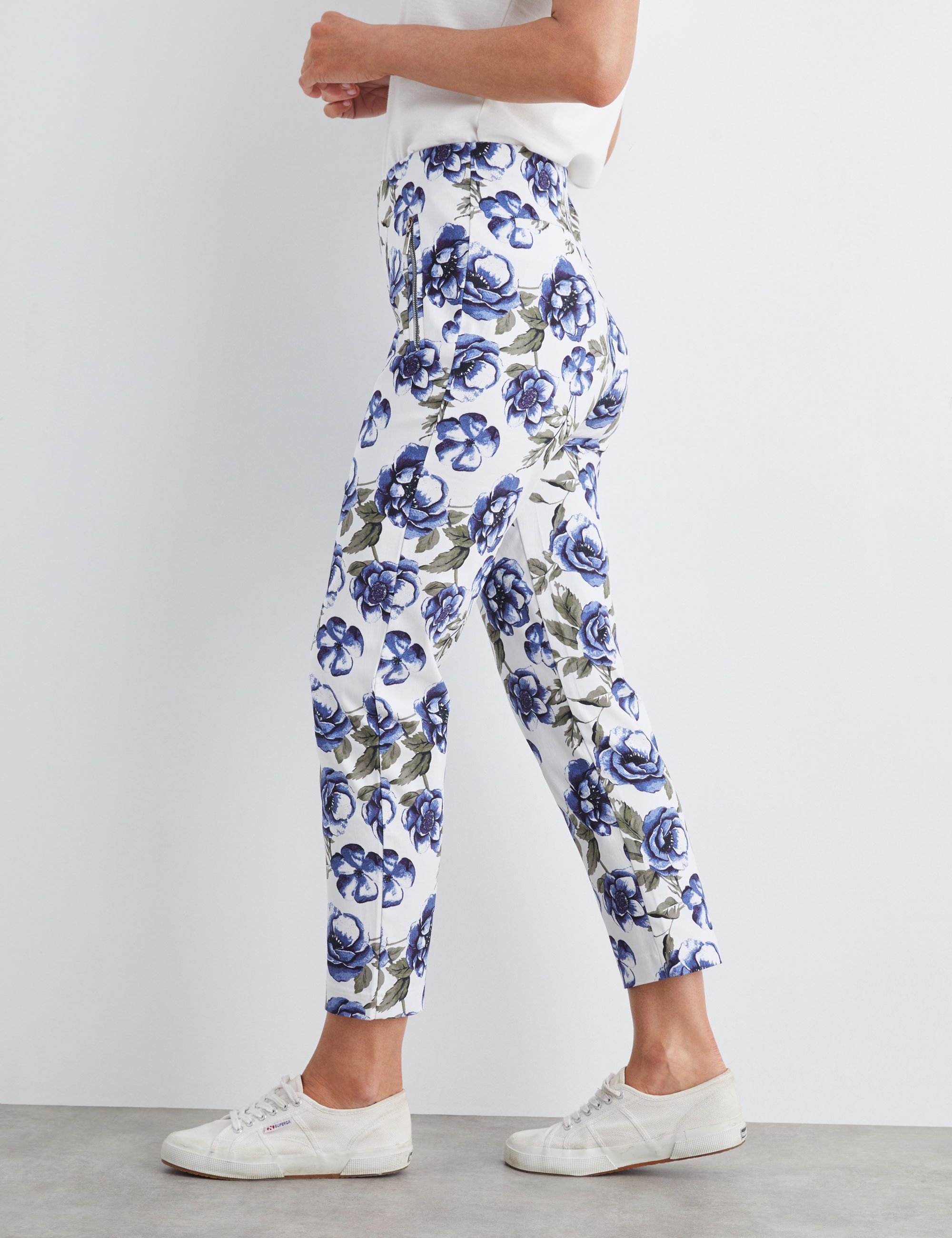 Botanical Print Bengaline Pants