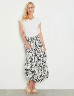 Noni B Shirred Waist Skirt