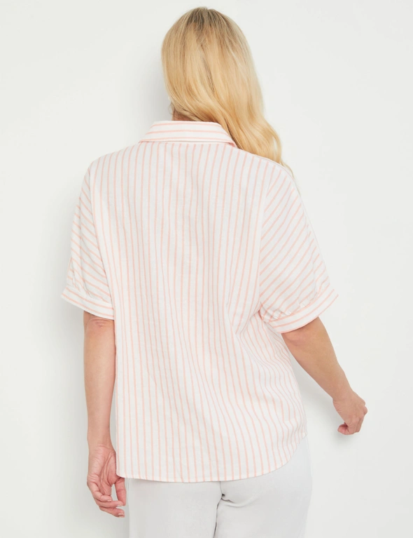 Noni B Stripe Linen Shirt, hi-res image number null