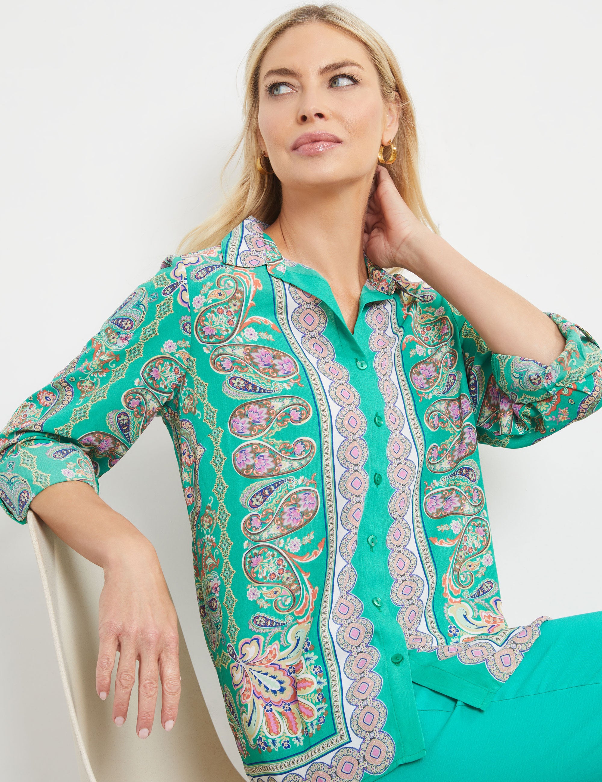 Noni B Border Print Shirt | EziBuy NZ