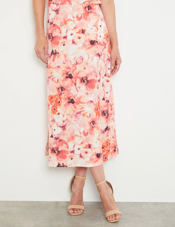 Noni B Floral Knit Maxi Skirt, hi-res image number null