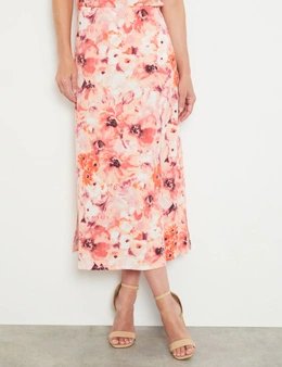 Noni B Floral Knit Maxi Skirt