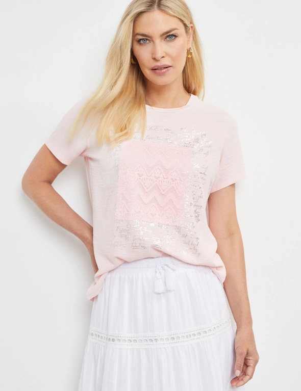 Noni B Lace Patch Top, hi-res image number null