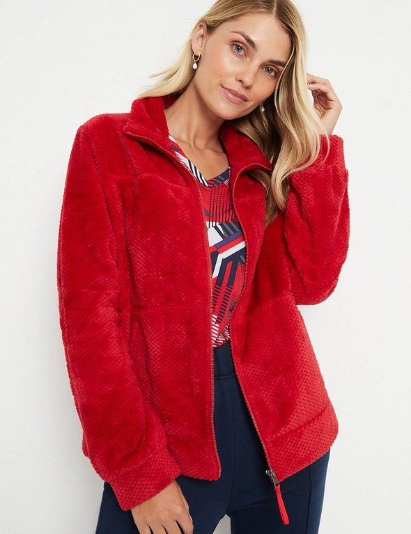 Noni B Fluffy Zip Jacket, hi-res image number null